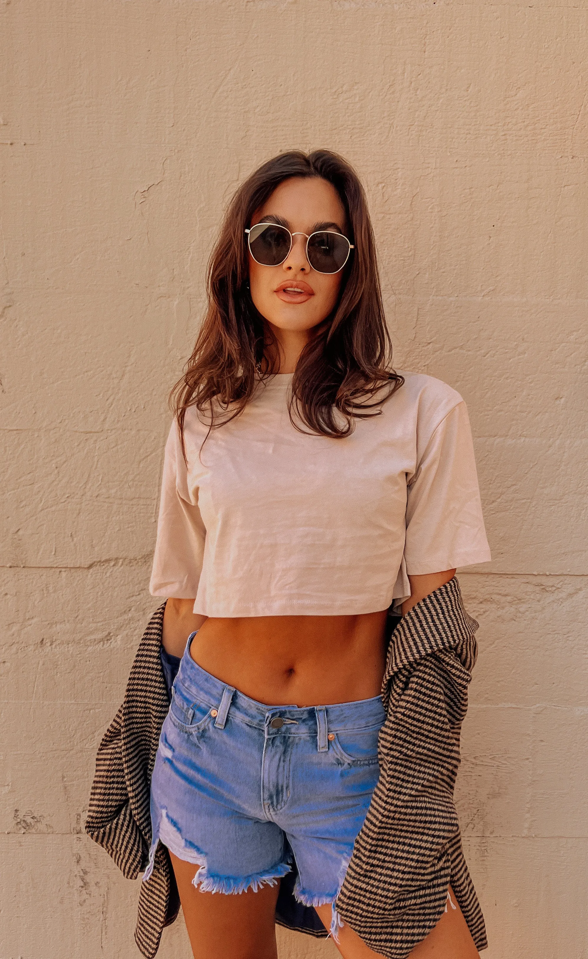 Too Good Crop- Khaki