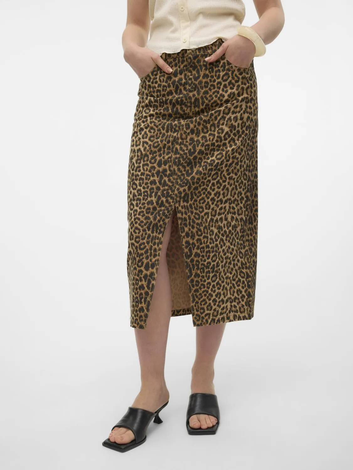 Veri High Waisted Skirt - Leo