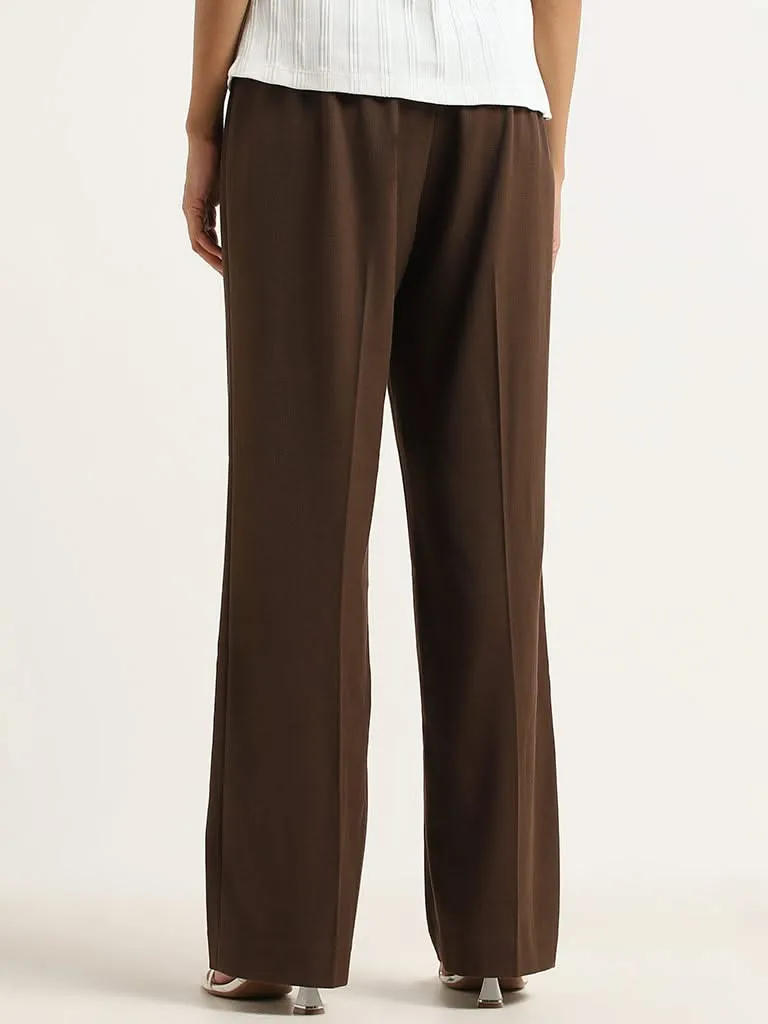 Wardrobe Brown Solid Trousers