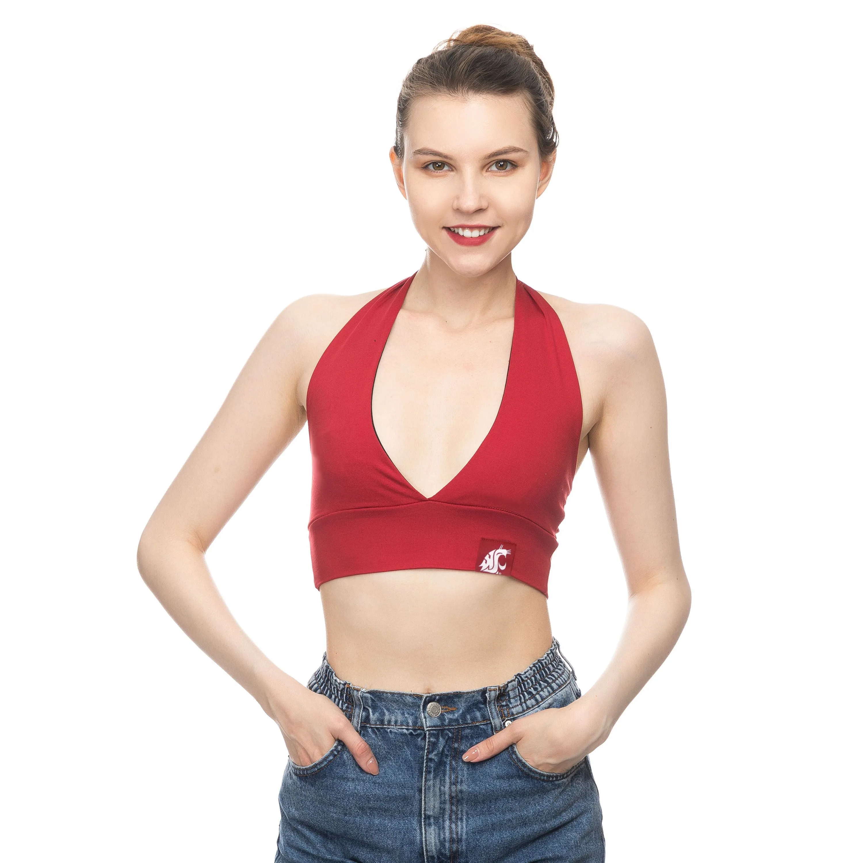 ZooZatz WSU Crimson Halter Top